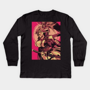 Baiken Guilty Gear Kids Long Sleeve T-Shirt